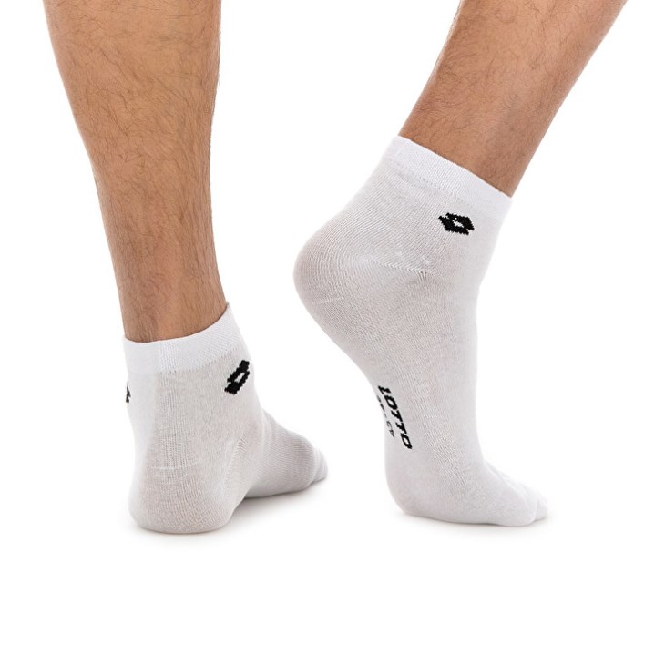 Calcetines Lotto Ankle II Pk3prs Blancas | BE237063T9