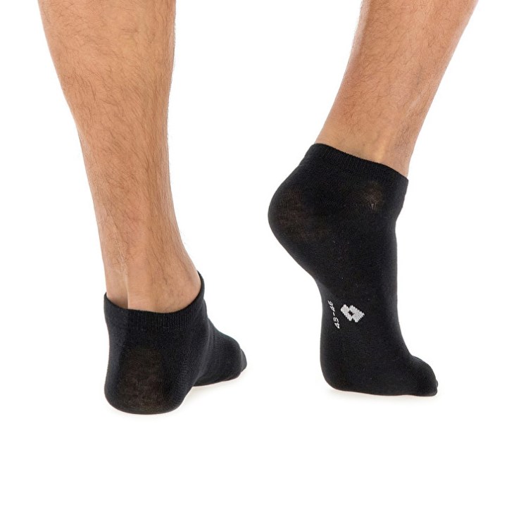 Calcetines Lotto Low Cut Pk3prs Negras | OO464736D8