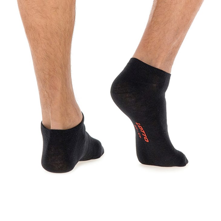 Calcetines Lotto Low Cut Pk3prs Negras | OO464736D8