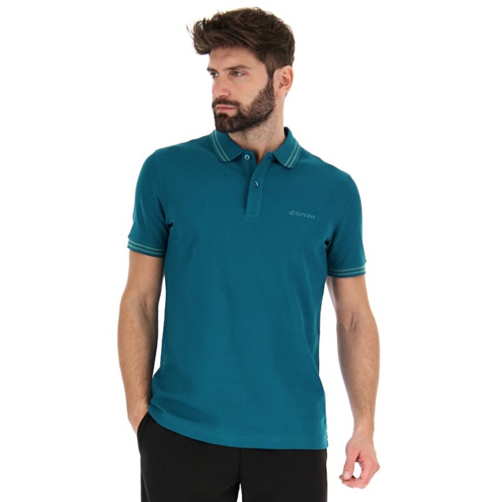 Camisa Polo Lotto Polo Classica Hombre Azules Azules | AN923682V9