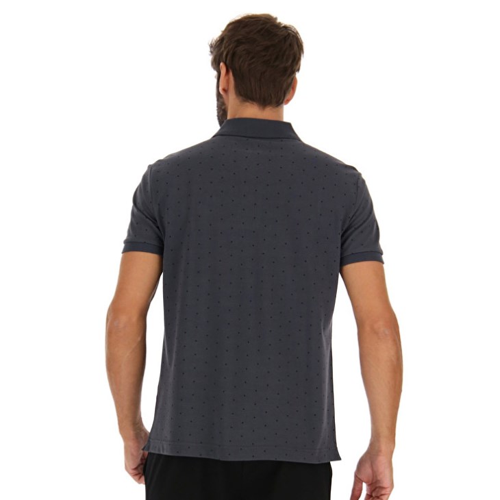 Camisa Polo Lotto Polo Elba II PQ Hombre Negras | WW686768R1