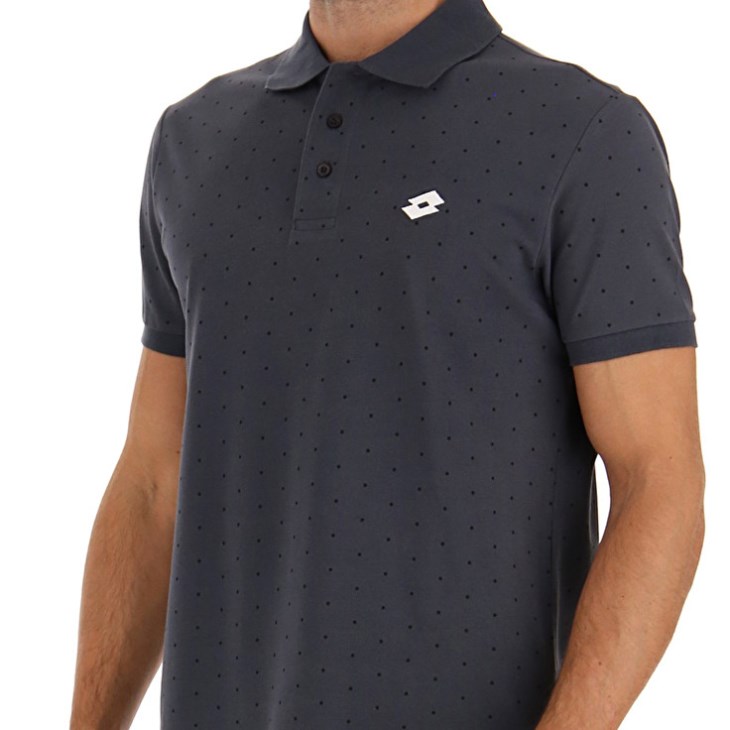 Camisa Polo Lotto Polo Elba II PQ Hombre Negras | WW686768R1