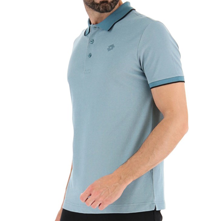 Camisa Polo Lotto Polo Firenze Hombre Azules | NM315521Y4
