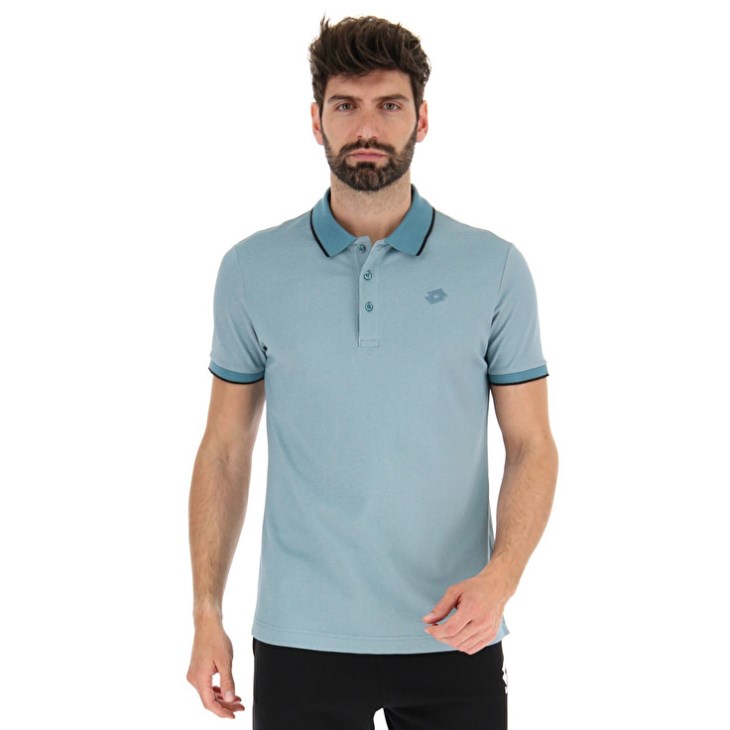 Camisa Polo Lotto Polo Firenze Hombre Azules | NM315521Y4