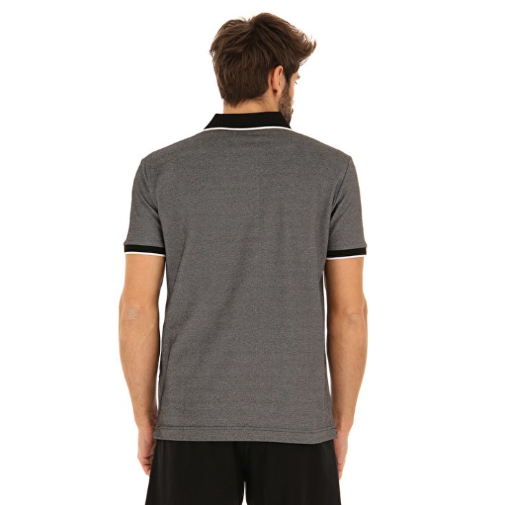 Camisa Polo Lotto Polo Firenze PQ Hombre Negras | QQ699409J3