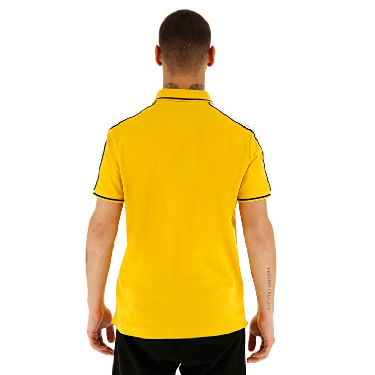 Camisa Polo Lotto Sports Lipari PQ Hombre Amarillo | KF138873Q0
