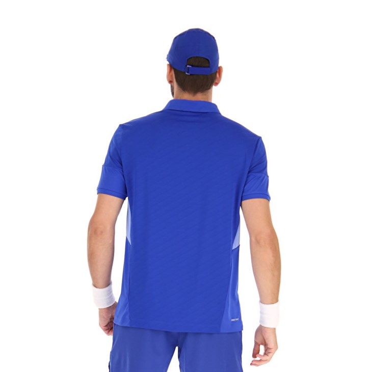 Camisa Polo Lotto Tech I D1 Hombre Azul Real Azules | YT059005G3