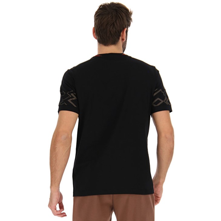 Camiseta Lotto Athletica Classic VI Hombre Negras | UP007540Q3
