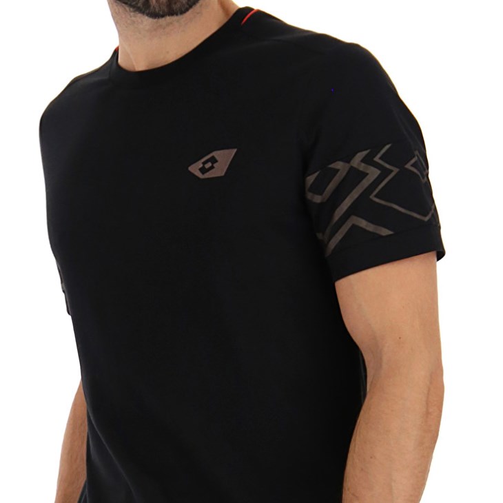 Camiseta Lotto Athletica Classic VI Hombre Negras | UP007540Q3