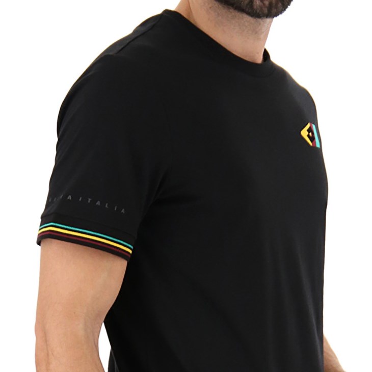 Camiseta Lotto Athletica Classic V Hombre Negras | MH900720F3