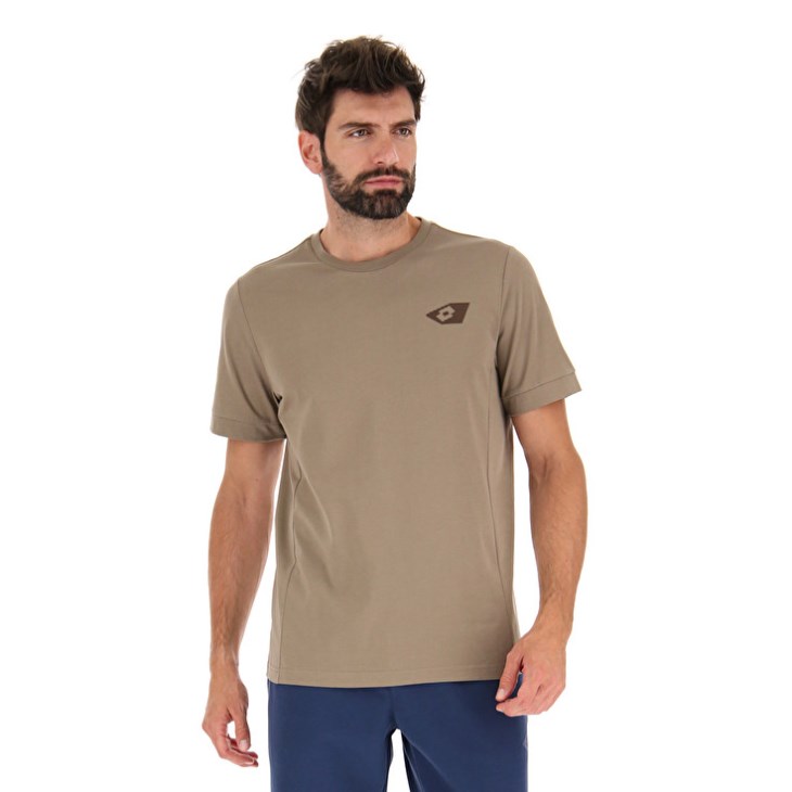 Camiseta Lotto Athletica Due VI Hombre Beige | OZ734753P3