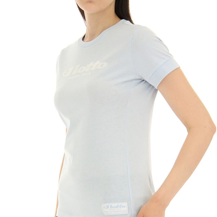 Camiseta Lotto Athletica Due W V Mujer Azules Claro | QX111881I7