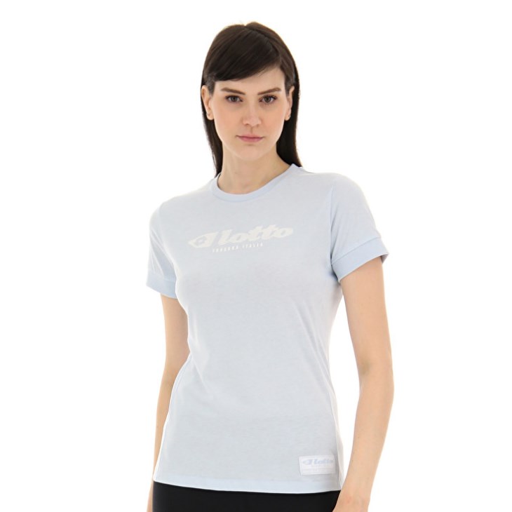 Camiseta Lotto Athletica Due W V Mujer Azules Claro | QX111881I7