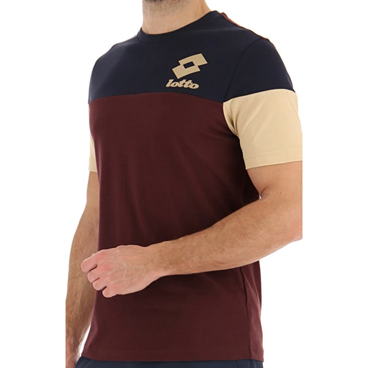 Camiseta Lotto Athletica LG III BCK JS Hombre Rojas Oscuro | XJ809590I3