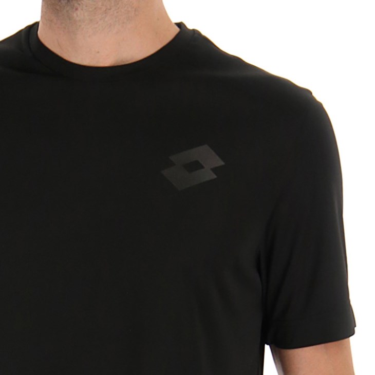 Camiseta Lotto MSP II Hombre Negras | WI525292O9
