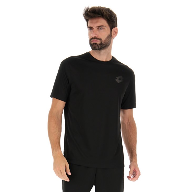 Camiseta Lotto MSP II Hombre Negras | WI525292O9