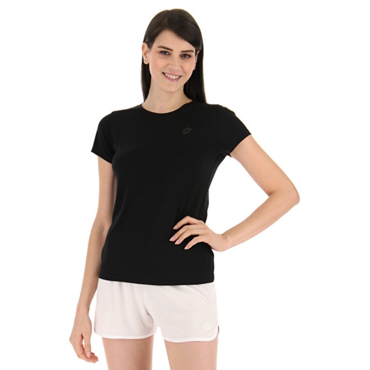 Camiseta Lotto MSP W Mujer Negras | DA107430I5