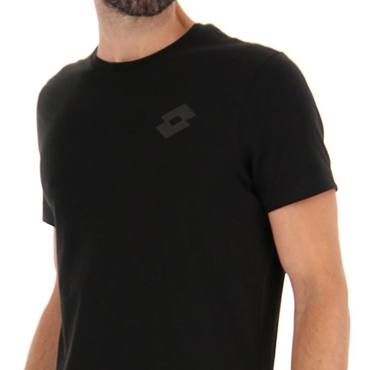 Camiseta Lotto Msc II Hombre Negras | RZ139063W1
