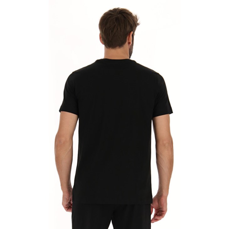 Camiseta Lotto Msc Sports Zip Hombre Negras | YP190709L9