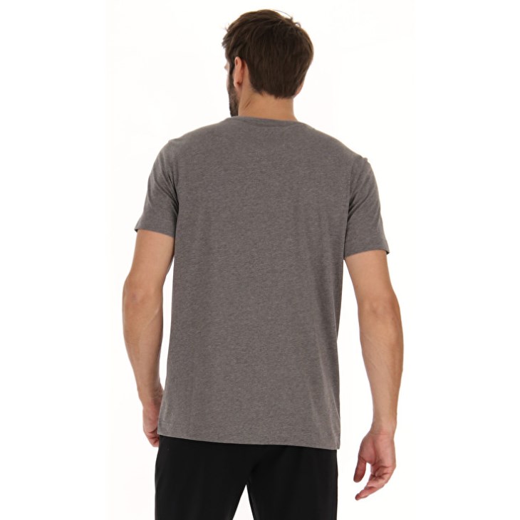 Camiseta Lotto Msc Sports Zip MEL Hombre Gris | UF797079L2