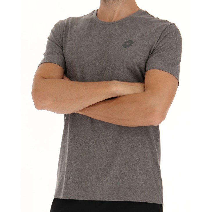 Camiseta Lotto Msc Sports Zip MEL Hombre Gris | UF797079L2