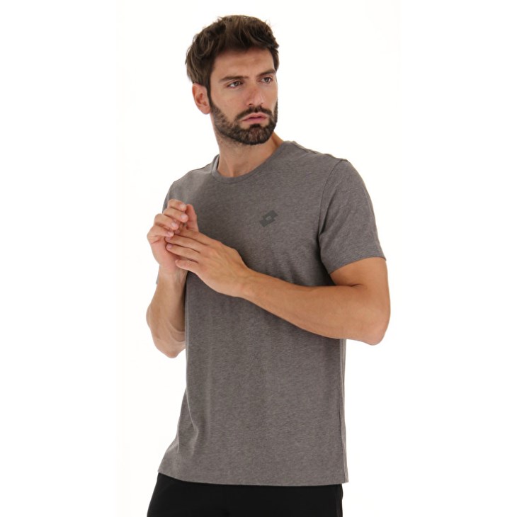 Camiseta Lotto Msc Sports Zip MEL Hombre Gris | UF797079L2