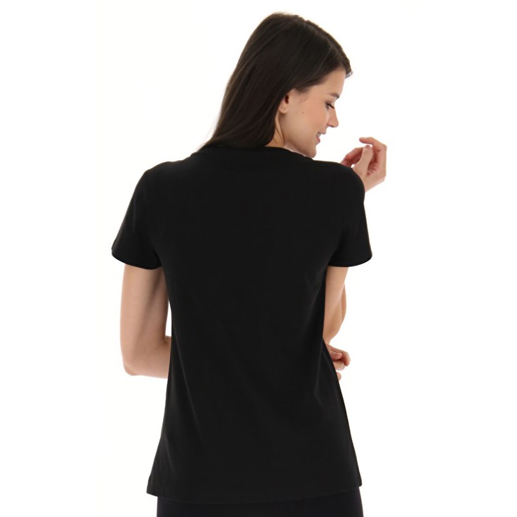 Camiseta Lotto Msc W Mujer Negras | OJ858845X6