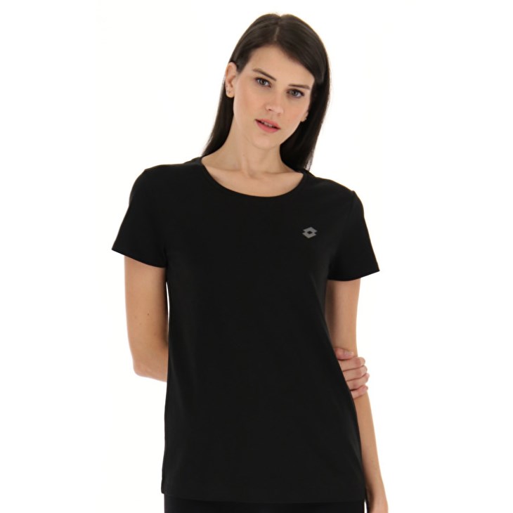 Camiseta Lotto Msc W Mujer Negras | OJ858845X6
