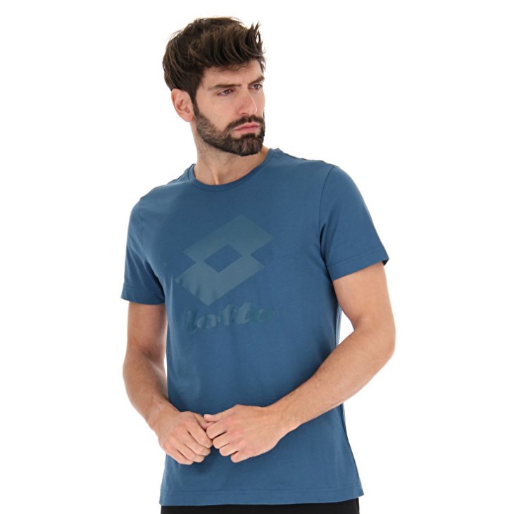 Camiseta Lotto Smart III Sports Zip Hombre Azules Coral | UG533883W1