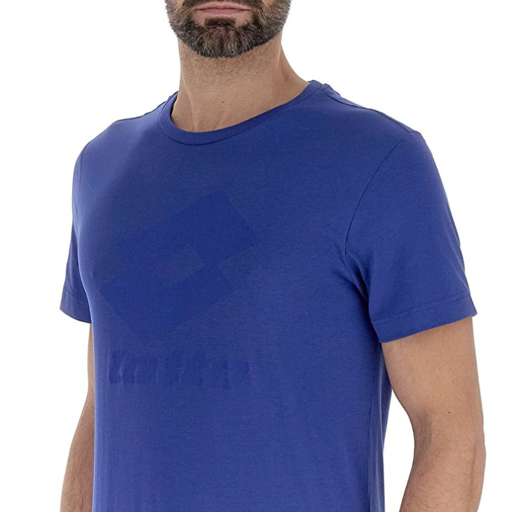 Camiseta Lotto Smart IV 2 Hombre Azules | IM901660U4