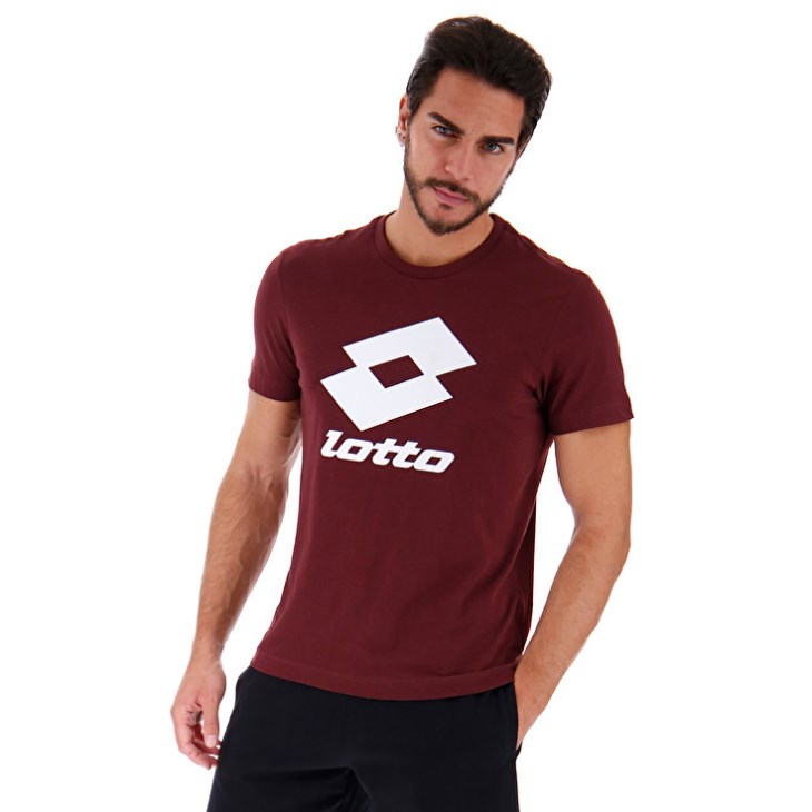Camiseta Lotto Smart JS Hombre Rojas Oscuro | SV075067W3