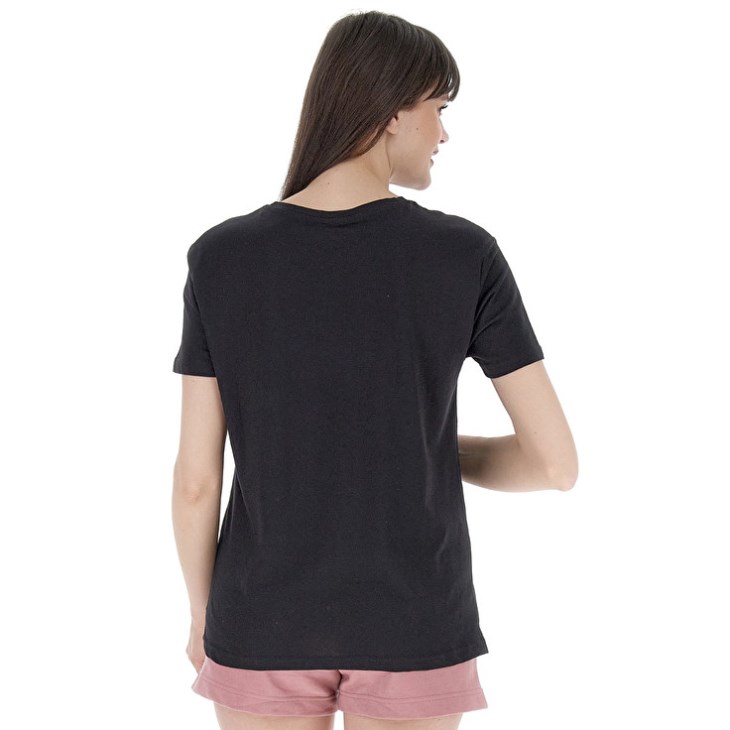 Camiseta Lotto Smart W IV Mujer Negras | TE569756L1