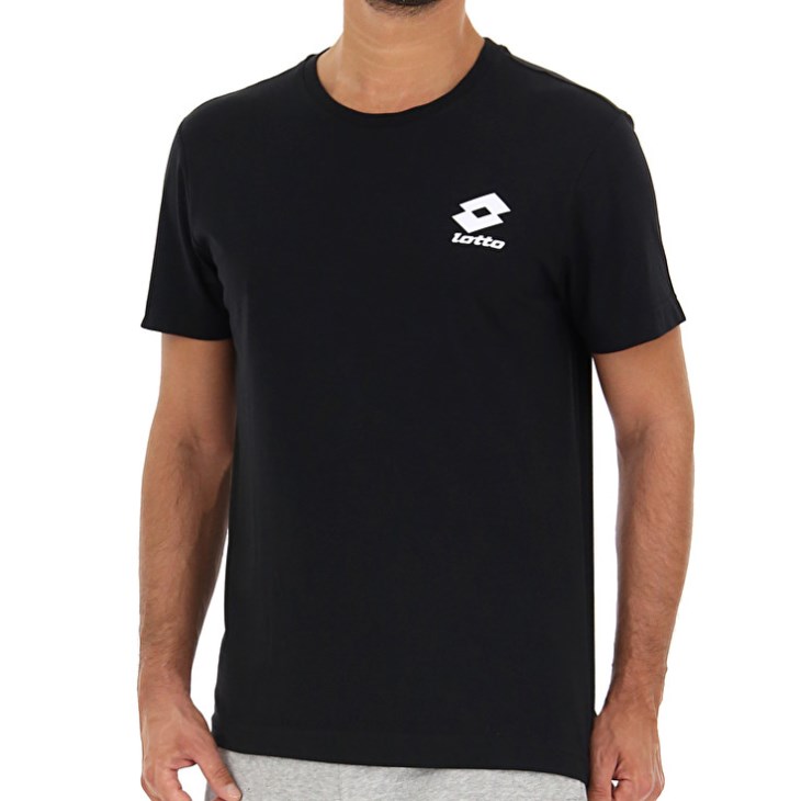 Camiseta Lotto Sports Zip BS JS Hombre Negras | FY936893Q1
