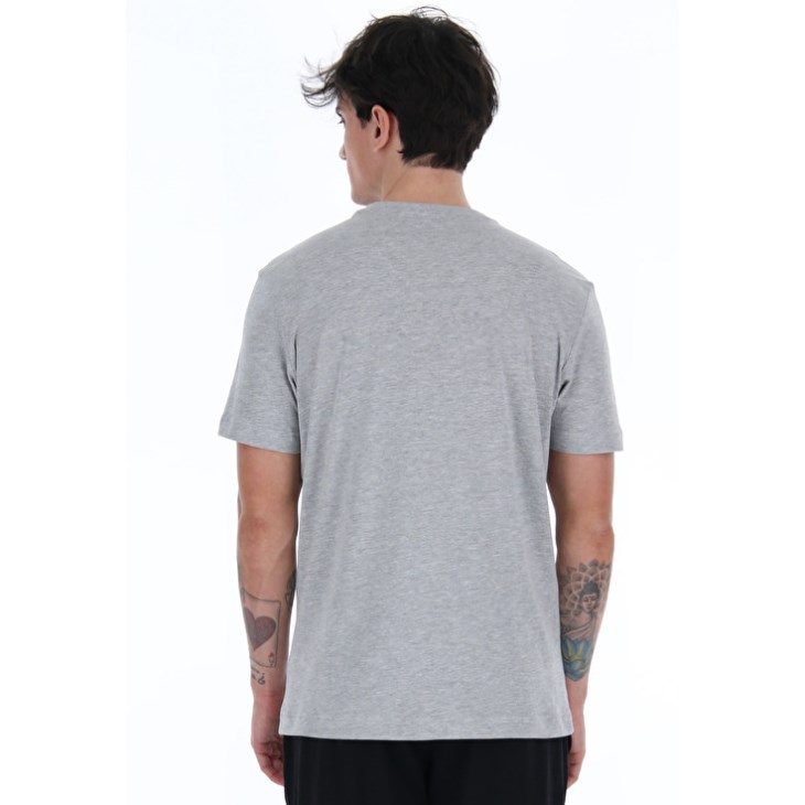 Camiseta Lotto Sports Zip Logo MEL JS Hombre Gris | CT747114D3