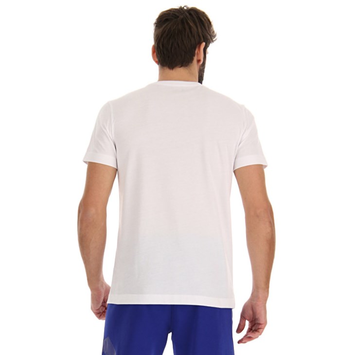 Camiseta Lotto Squadra II Hombre Blancas | WW744544G6