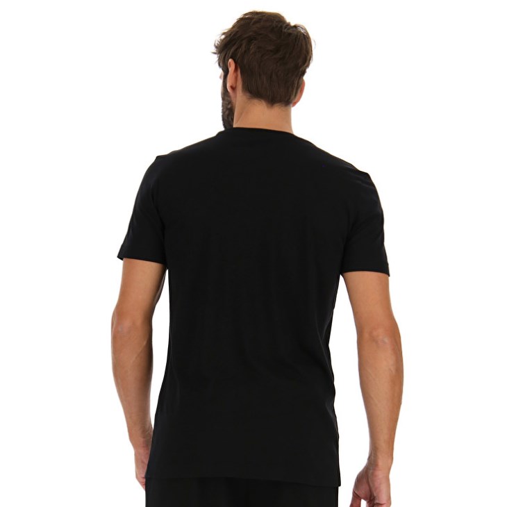 Camiseta Lotto Squadra II Raptor Hombre Negras | KX967646U0