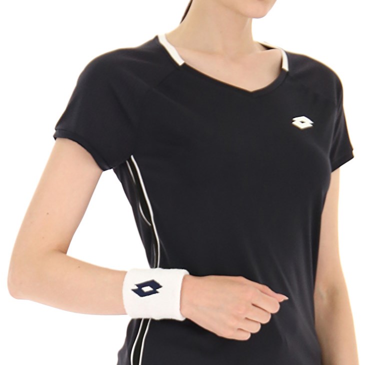 Camiseta Lotto Squadra W II PL Mujer Negras | CR451475B4
