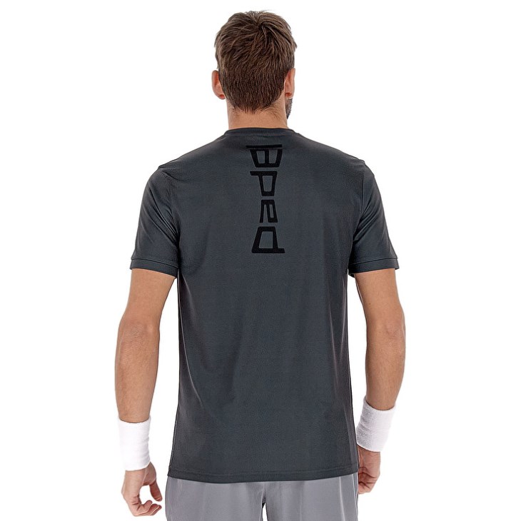 Camiseta Lotto Superrapida VII Hombre Gris Oscuro | TS730653X1
