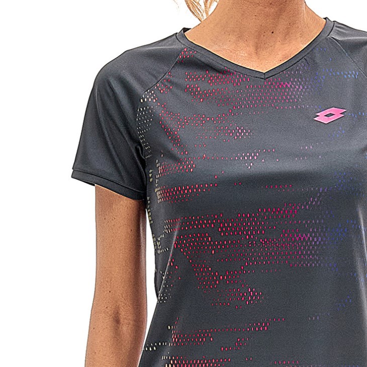 Camiseta Lotto Superrapida W VII Mujer Gris Oscuro | ZQ896059P6