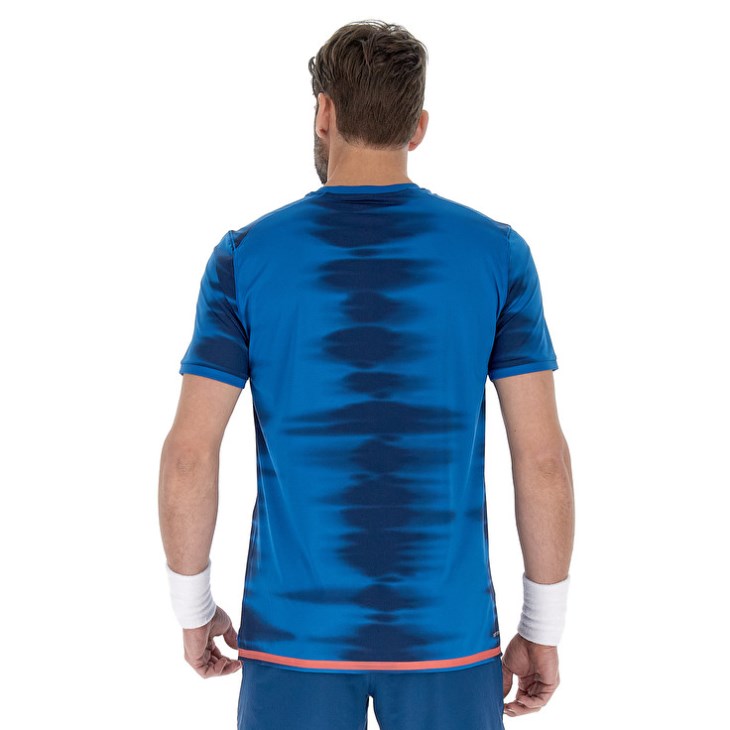 Camiseta Lotto Tech II D2.A Hombre Azules | NV633853I1