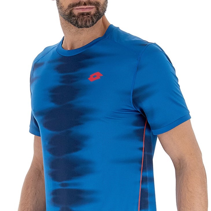 Camiseta Lotto Tech II D2.A Hombre Azules | NV633853I1