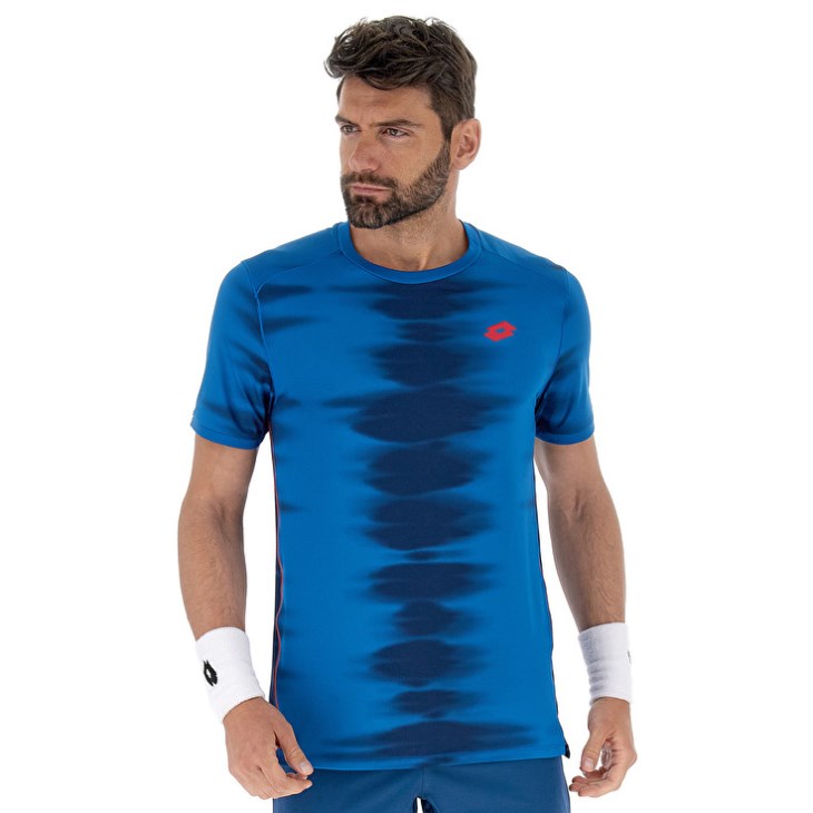 Camiseta Lotto Tech II D2.A Hombre Azules | NV633853I1