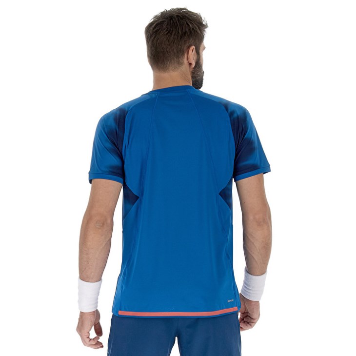 Camiseta Lotto Tech II D2.B Hombre Azules | IU089068Y0