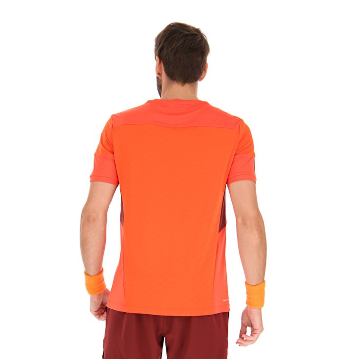 Camiseta Lotto Tech I D1 Hombre Rojas | BP281558Q4