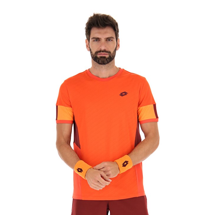 Camiseta Lotto Tech I D1 Hombre Rojas | BP281558Q4