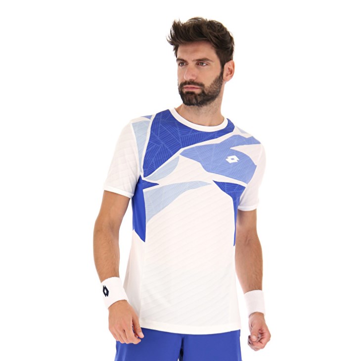 Camiseta Lotto Tech I D2 Hombre Blancas | CP222412J0