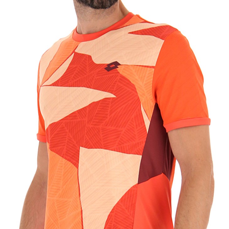 Camiseta Lotto Tech I D3 Hombre Naranjas | WY752255S8