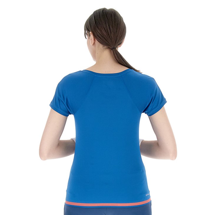 Camiseta Lotto Tech W II D2 Mujer Azules | XK231383Y3