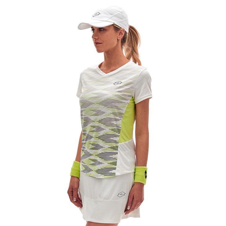 Camiseta Lotto Tech W I D4 Mujer Blancas | ZS331573P5
