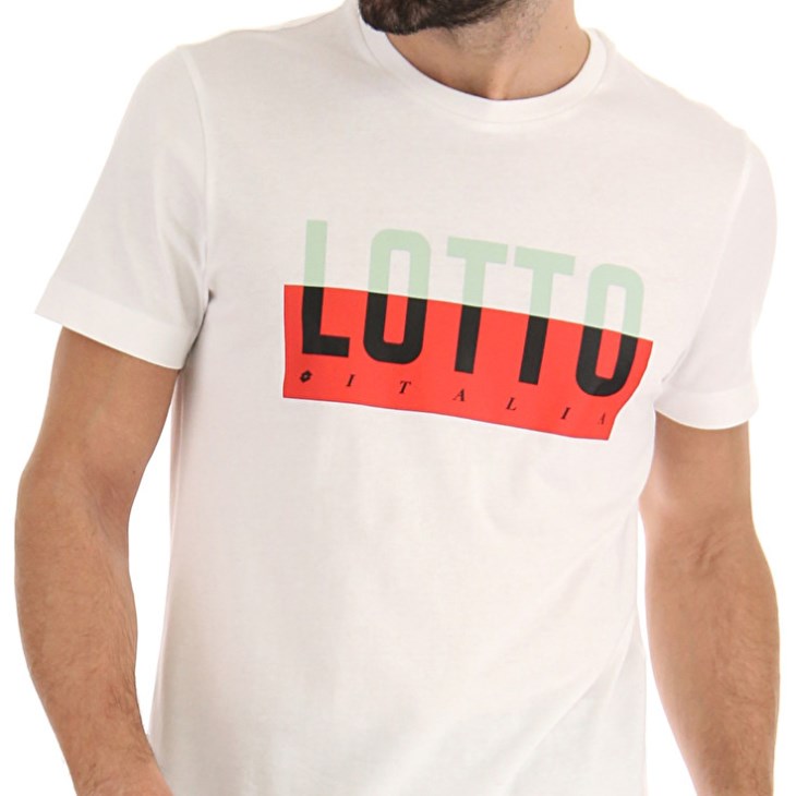 Camiseta Lotto Tee Prisma IV JS Hombre Blancas | MT067196E4
